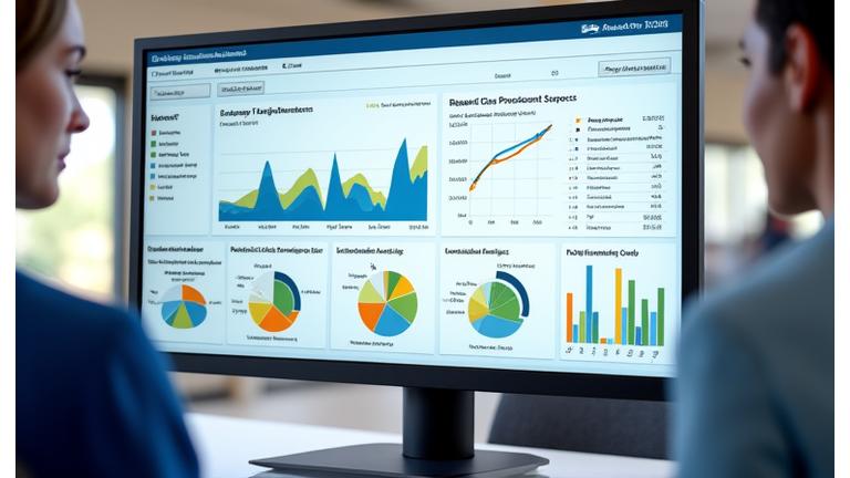 Tableau de bord d'analyse pédagogique avec graphiques de progression