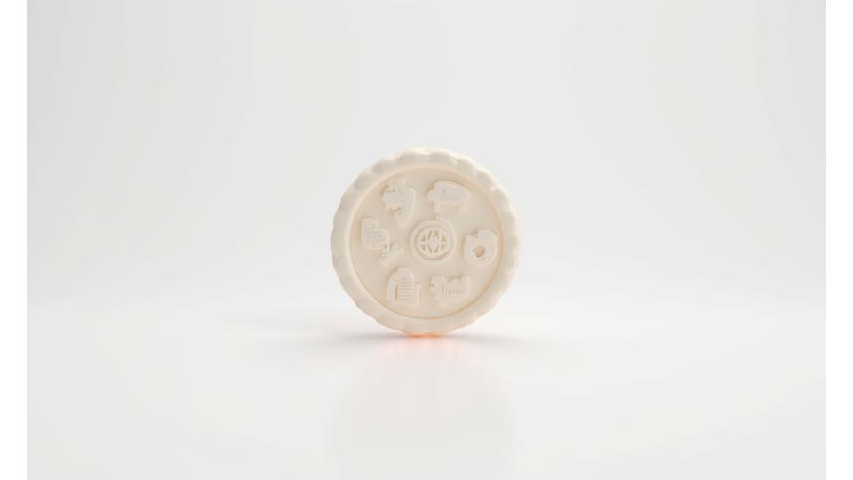 Icône de cookie avec un graphisme de protection ou de réglage