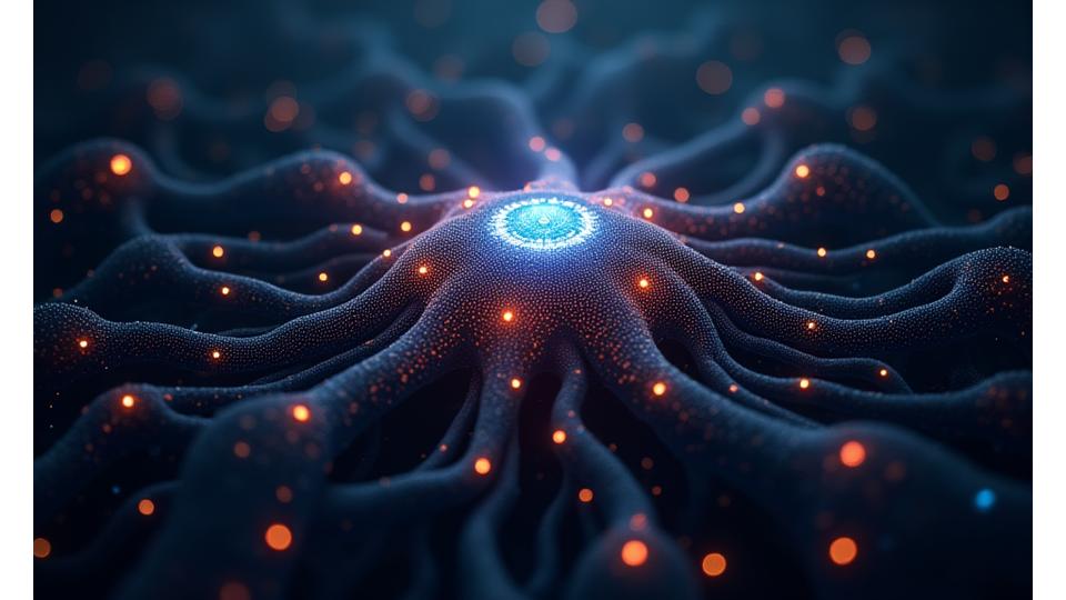 Illustration d'un réseau neuronal protégé par un bouclier de données