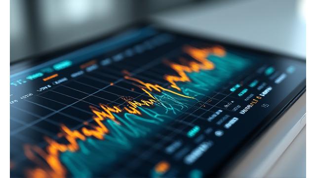Graphique de performance financière généré par IA.